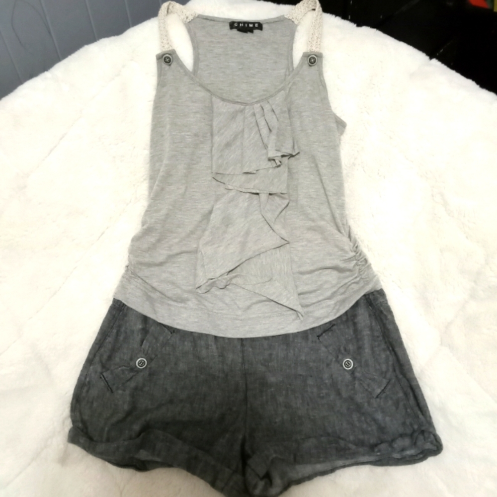 Gray Romper
